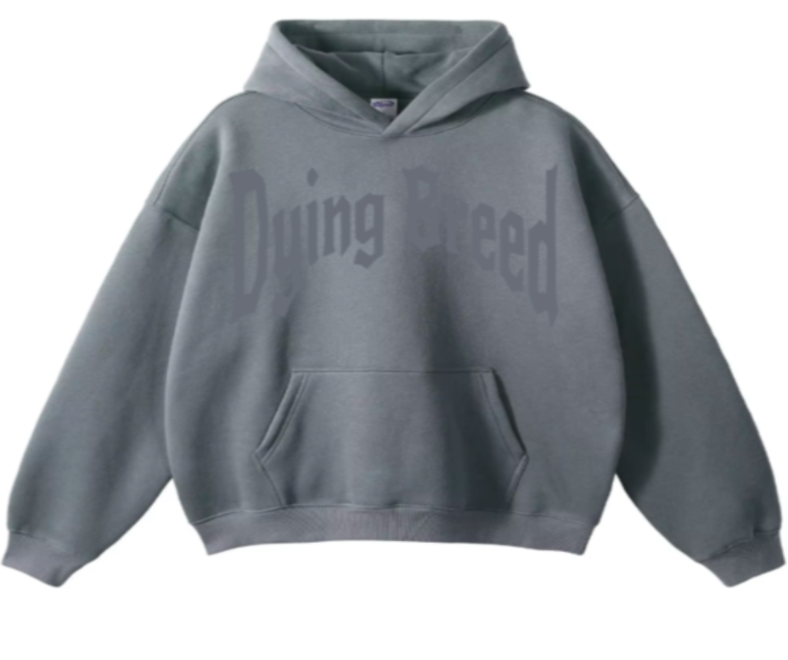 Monotone Hoodie "Gray Out"