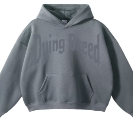 Monotone Hoodie "Gray Out"